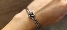 Pulseira nó em prata
