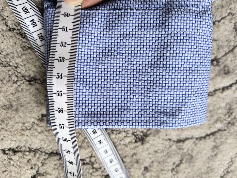 Koszula męska r 43 Lambert Wólczanka niebieska taliowana