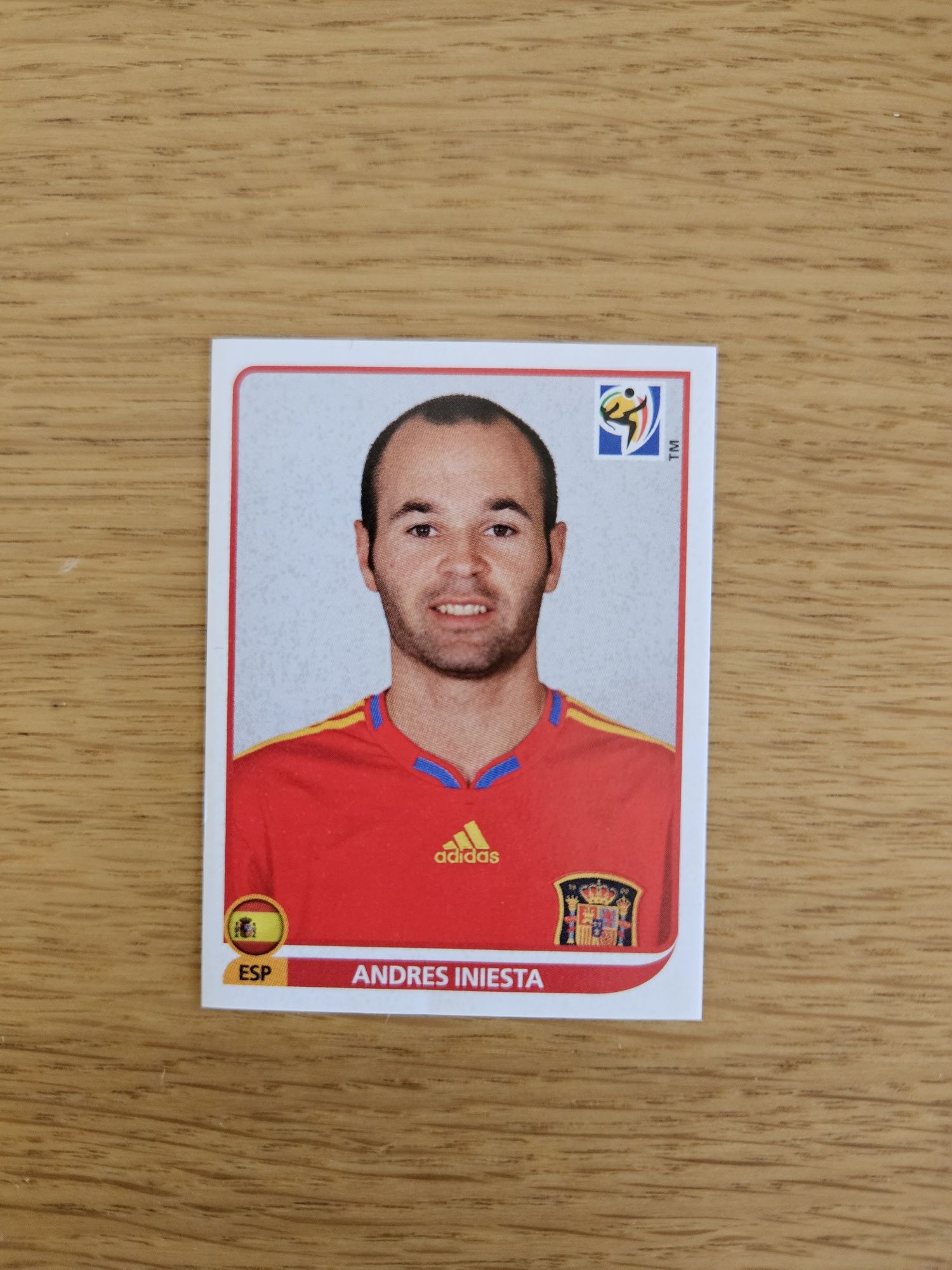 Cromo Iniesta Mundial 2010