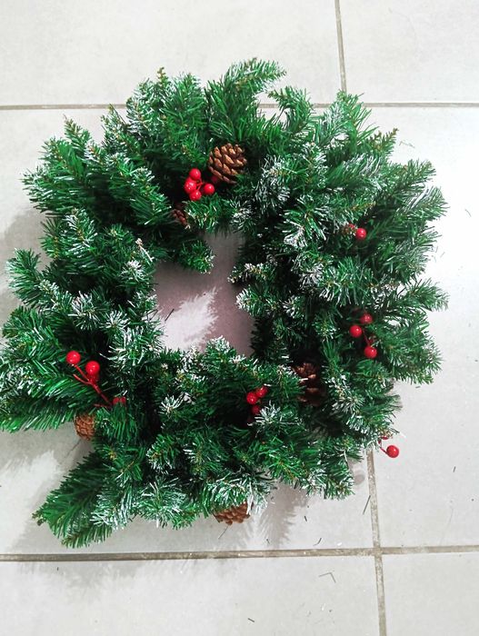 Wianek- stroik świąteczny ośnieżony Ruhhy 22302