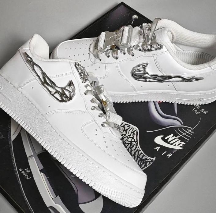 36-45 Nike Air Force 1 Low ‘Molten Metal Silver ‘