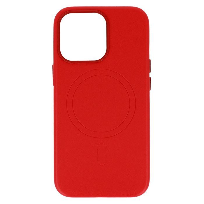 Magsafe Leather Case Iphone 13 Pro Czerwony