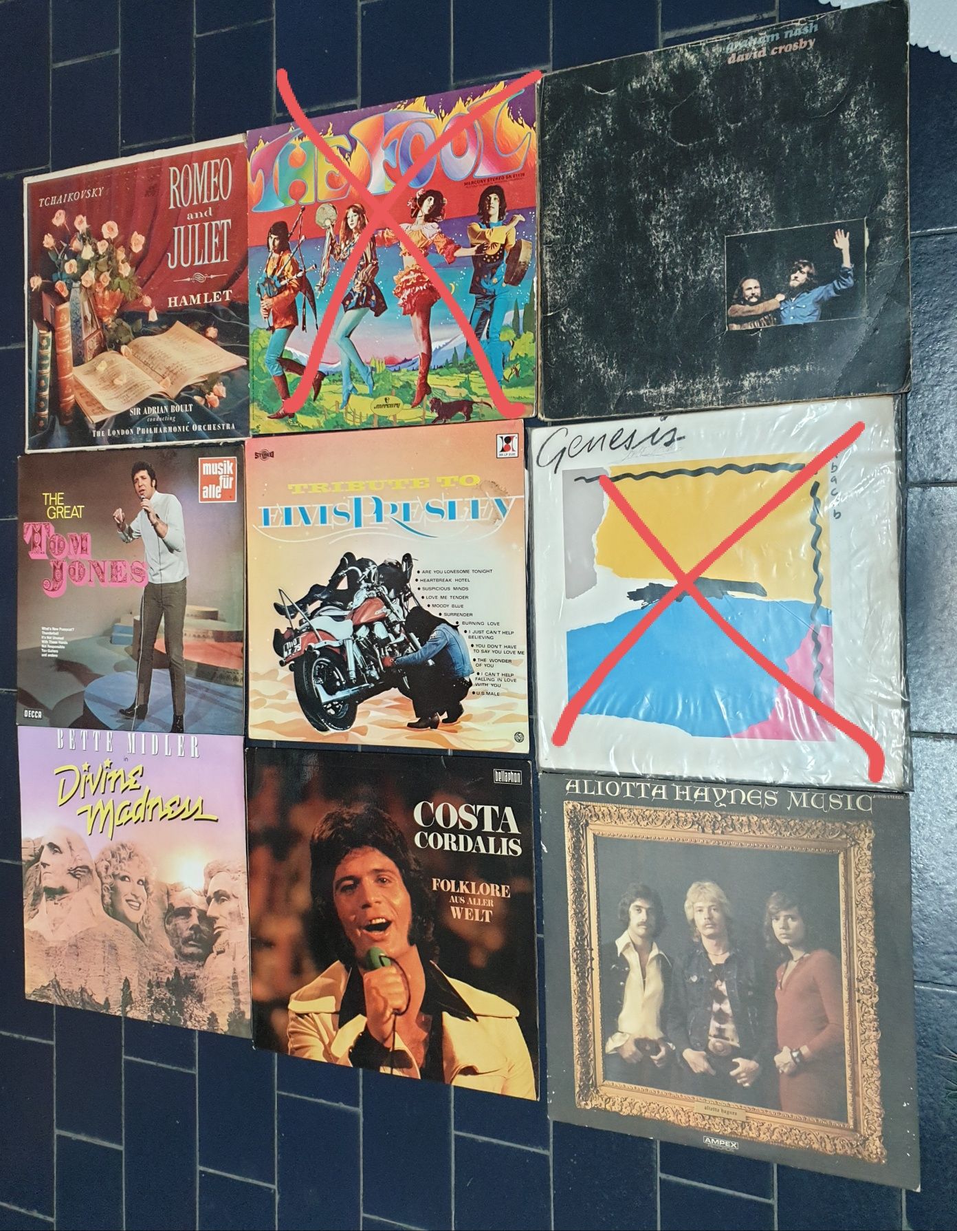 Discos de vinil antigos