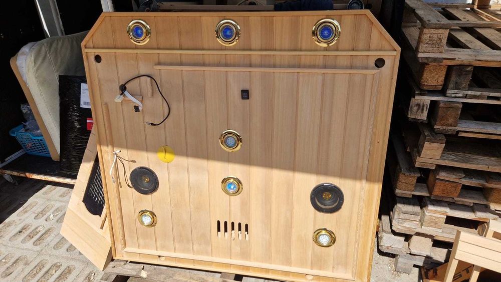 Sauna infrarot infrared na podczerwień 1 2 os LED kolory oparcia mp3