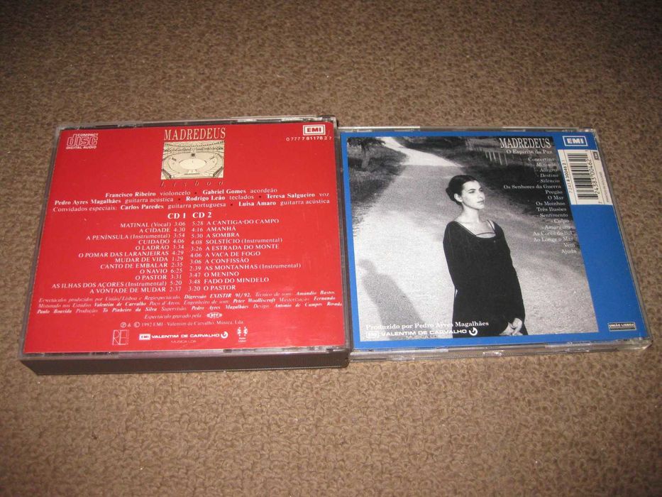 2 CDs dos "Madredeus" Portes Grátis!