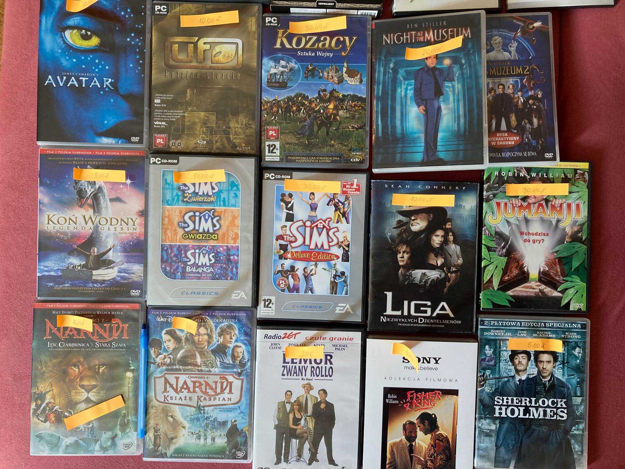 Gry komputerowe i Filmy DVD np. The Sims, Avatar - Wybrane lub całość