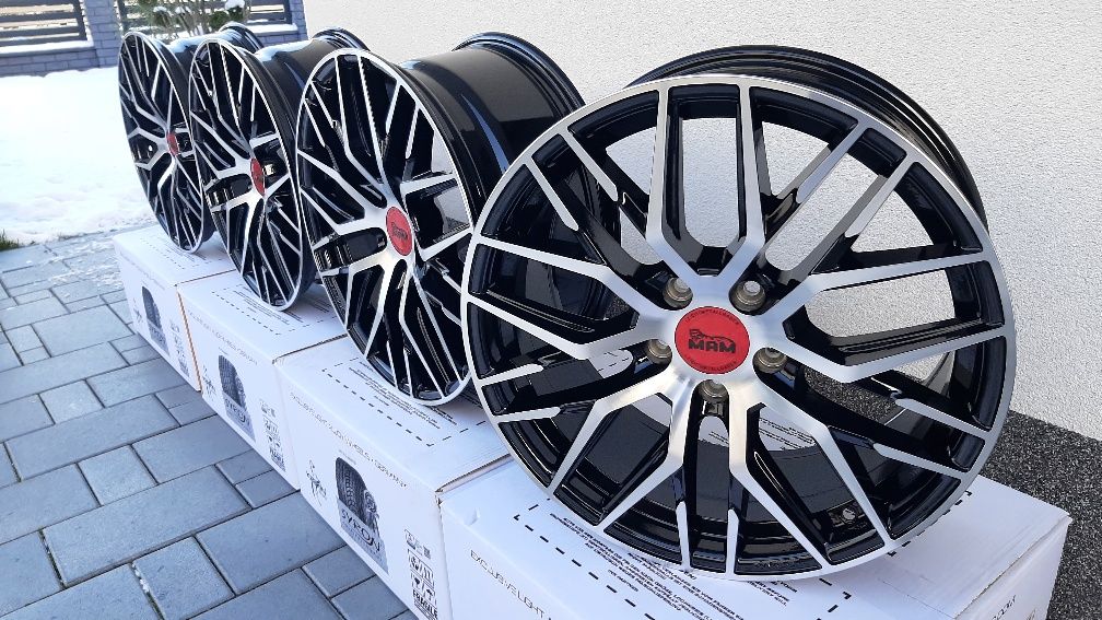 Nowe Alufelgi 5x112 R18 Wzor Rs4 Audi A3 A4 A5 A6 Vw Passat B7 B8  Sko