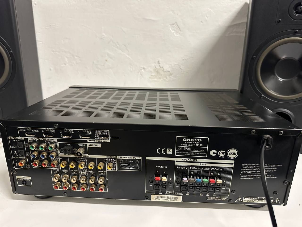 5.1 Amplituner Onkyo TX-R358, 5*100 watt, HDMI