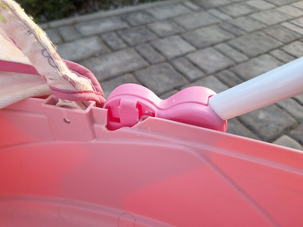 Wózek dla lalki różowy (małe uszkodzenie)