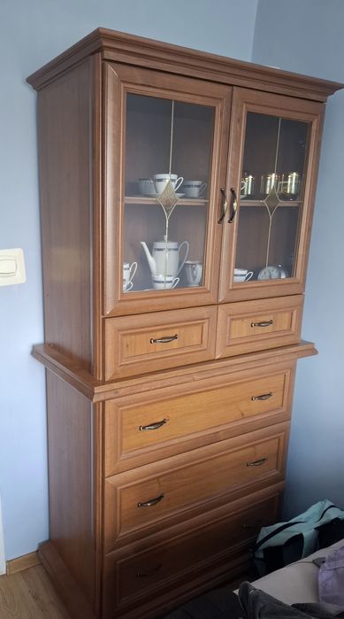 Komoda  witryna wys 190 cm długości 100 cm gł.50 cm
