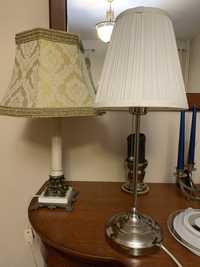 Lampka stojaca antyk i lampka IKEA glamour