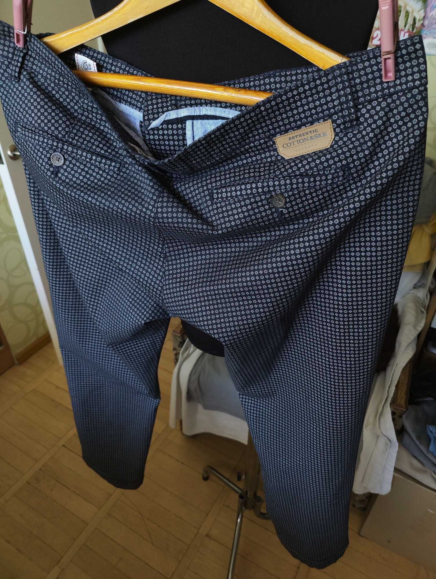 Джинсы (chino Cotton & Silk Germany w40 stretch grey.