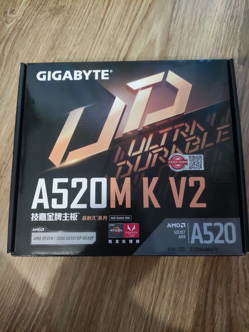 НОВЫЙ Комплект. Gigabyte A520M K V2 + Ryzen 5 5500