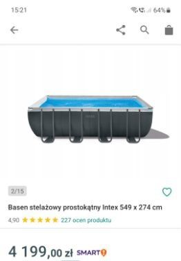 Basen ogrodowy stelażowy INTEX 549x274x132cm