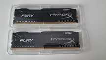 Pamięć RAM DDR4 HyperX 16GB 2400MHz Fury Black CL15 (2x8GB)