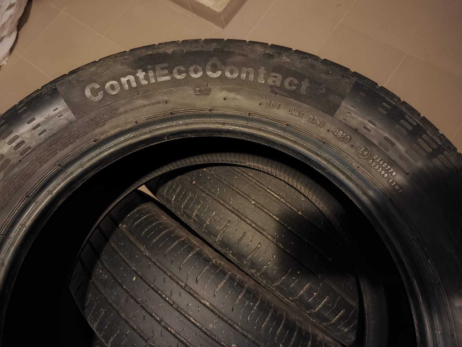 Летние шины  Continental 215/60 r17.Комплект 4 шт.2020 года