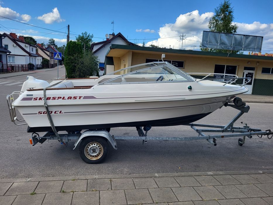 Piekna zadbana Lodz lodka motorowa SKIBSPLAST 500cl motorowka  5metrow