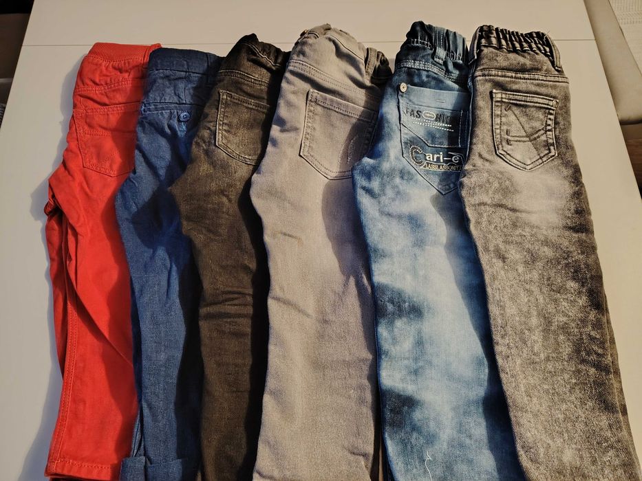 Spodnie jeans zestaw 6 par dla chłopca 92 98H&m