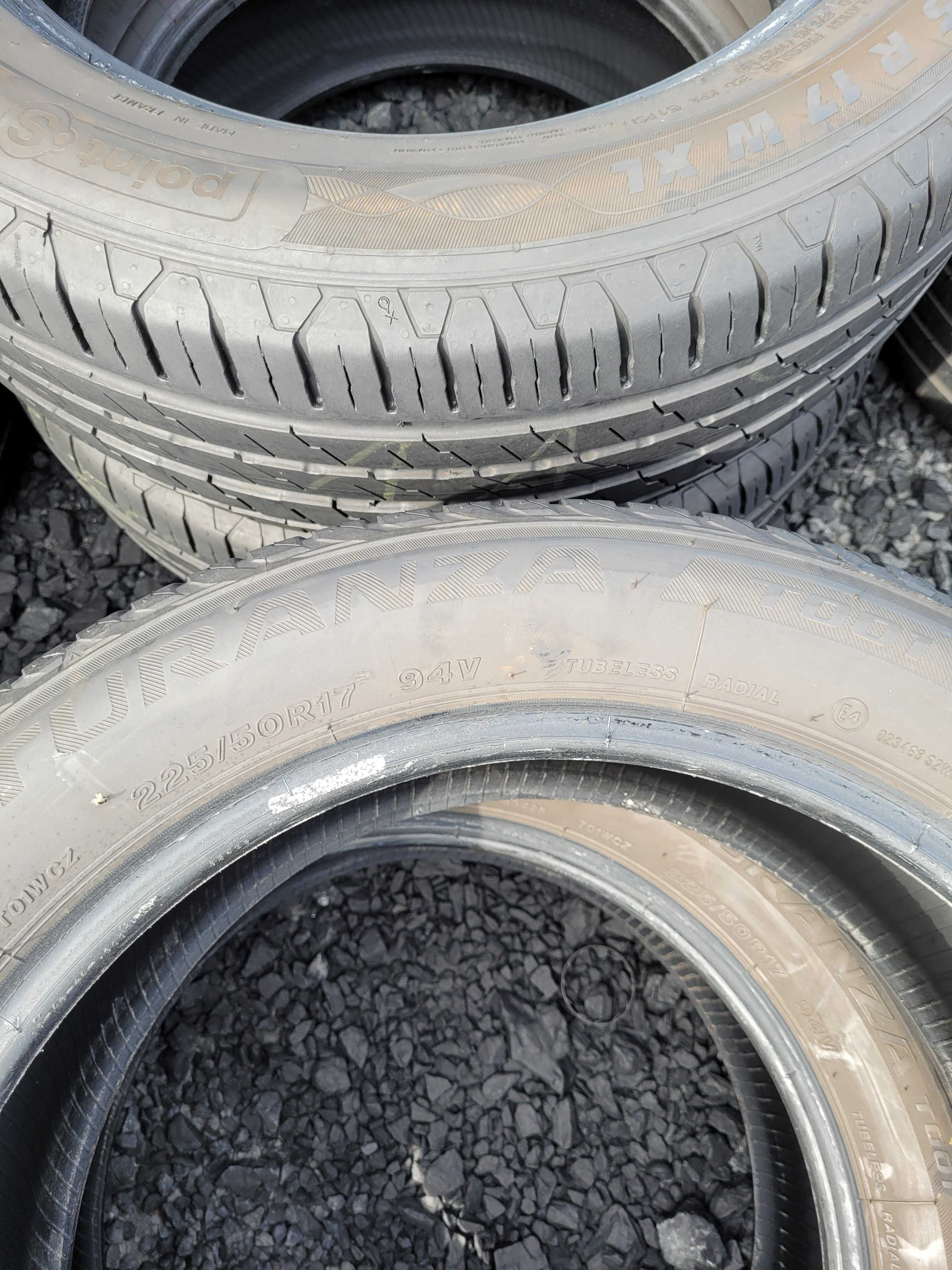 WYSYŁKA 2 Opony Letnie 225 50 R17 Bridgestone Turanza T001