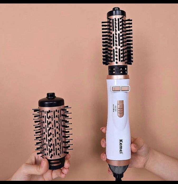 Фен-щітка для волосся Kemei