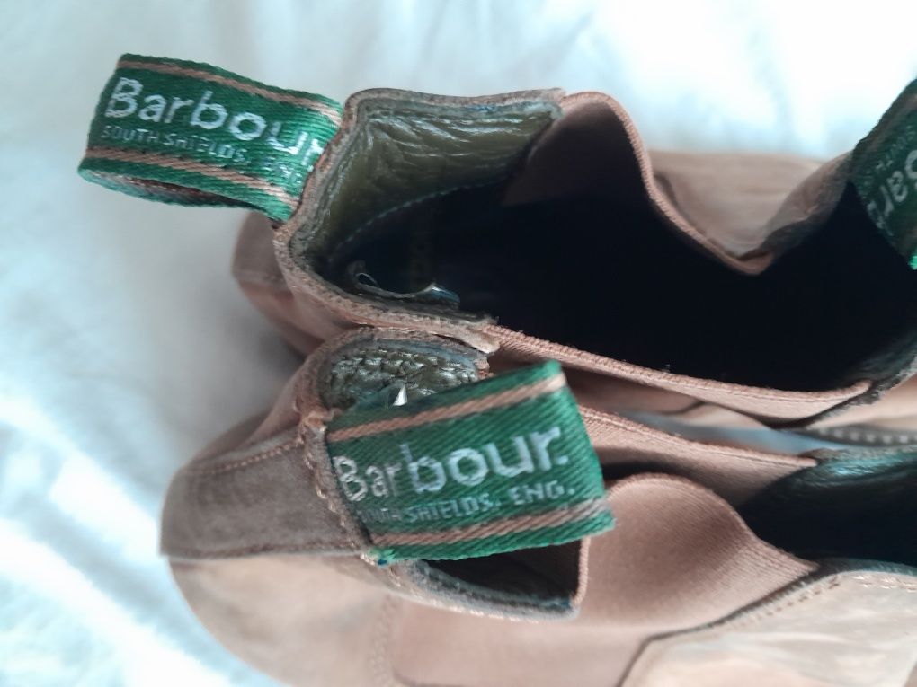 Buty Barbour skóra naturalna, sztyblety 42