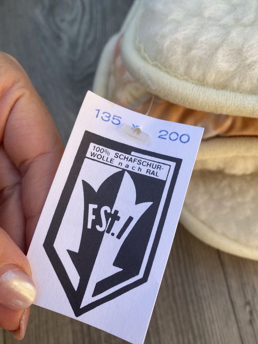 Ковдра зі 100% шерсті ягнят нова, тепле одіяло