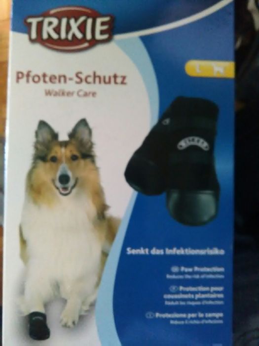 Conjunto de 4 Botas novas na caixa tam L proteção para animal