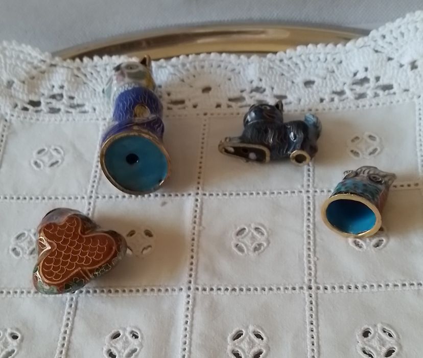 Animais em cloisonne
