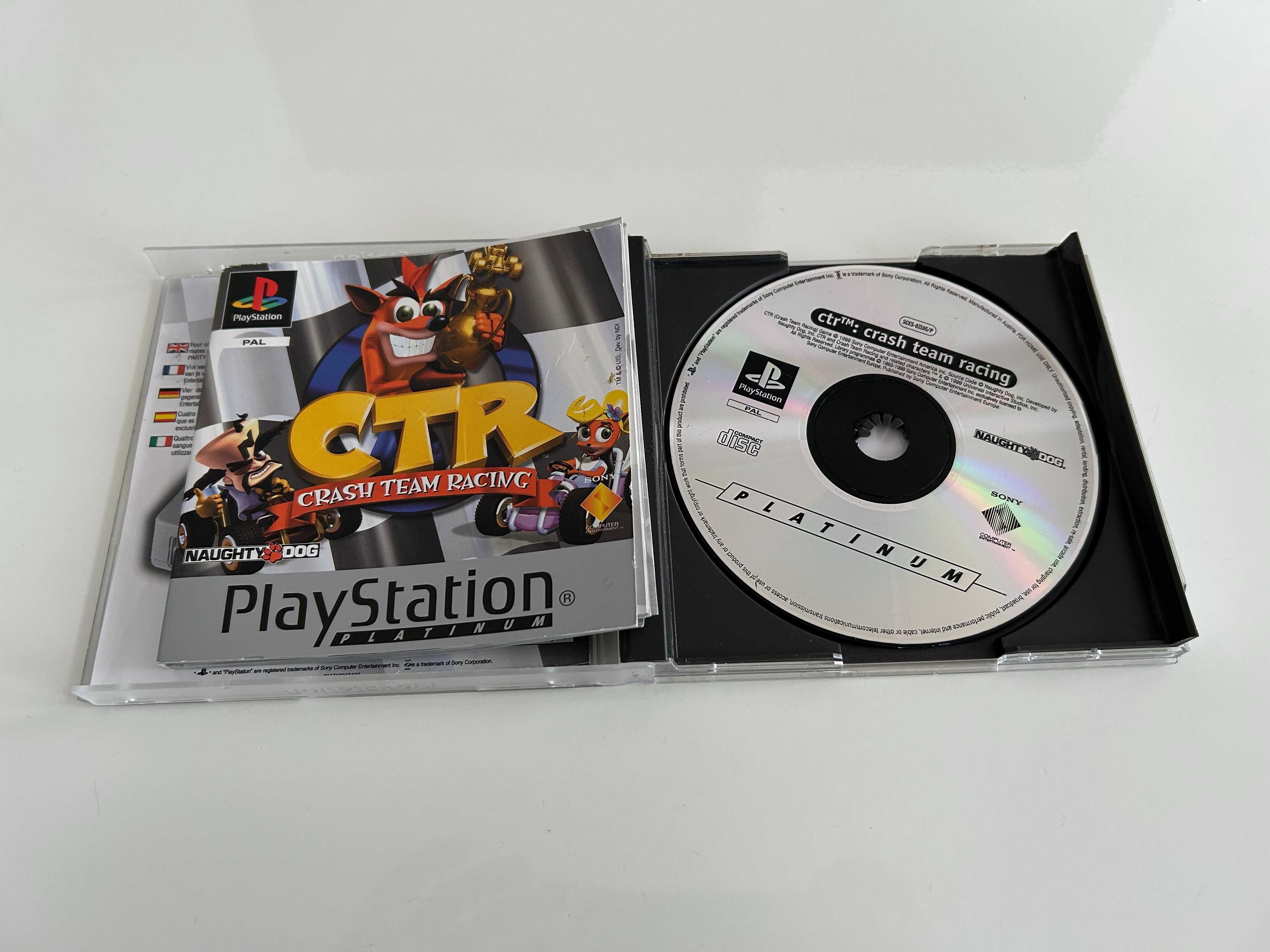 Gra CTR Crash Team Racing PS1 PSX uszkodzona