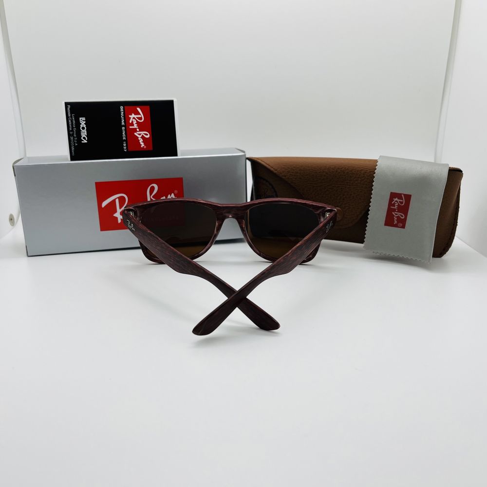 Солнцезащитные очки Ray Ban Wayfarer 2140 Wood Print Brown|Brown