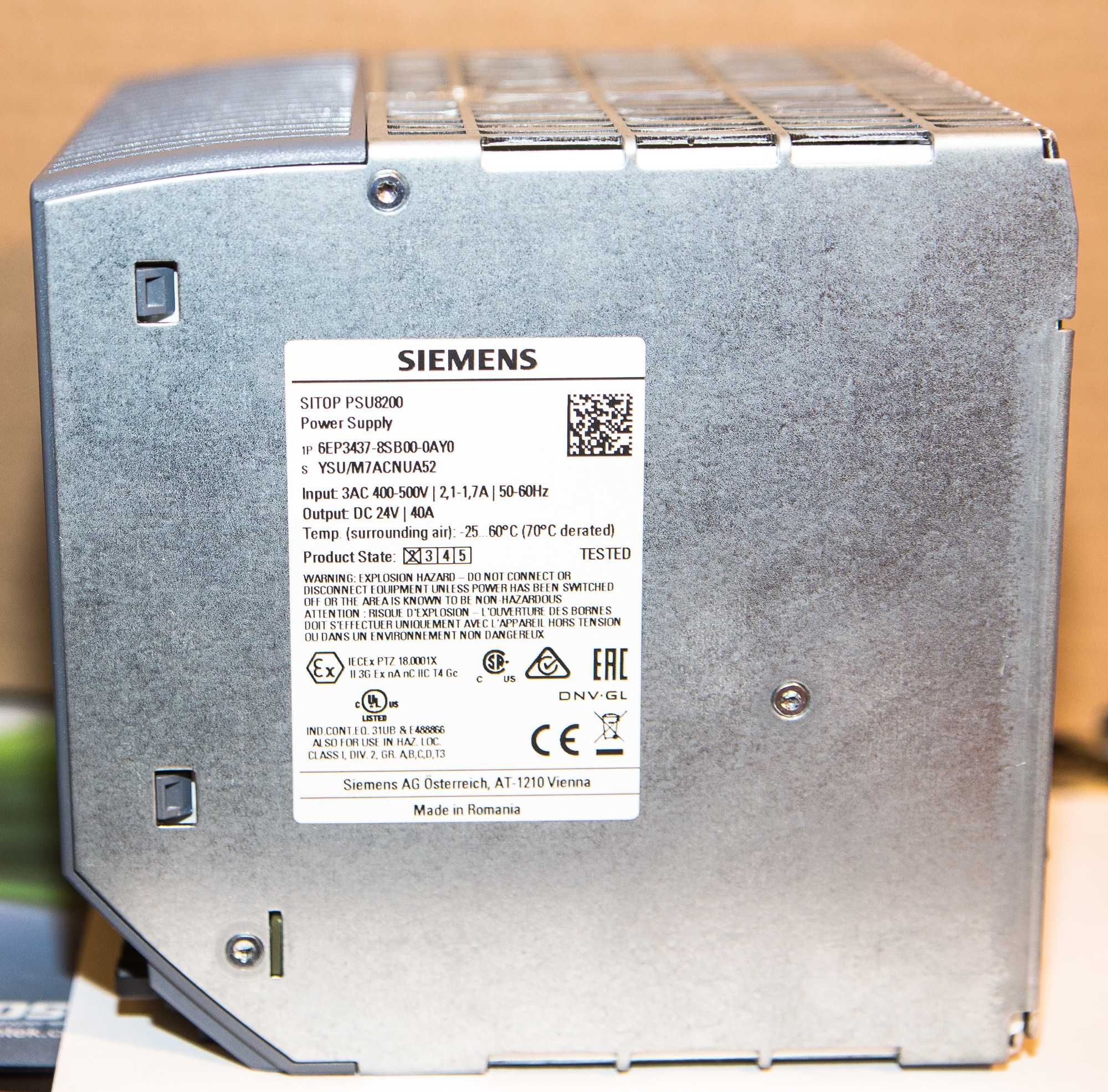 Zasilacz Siemens SITOP PSU8200, 24V/40A stabilizowany, impulsowy