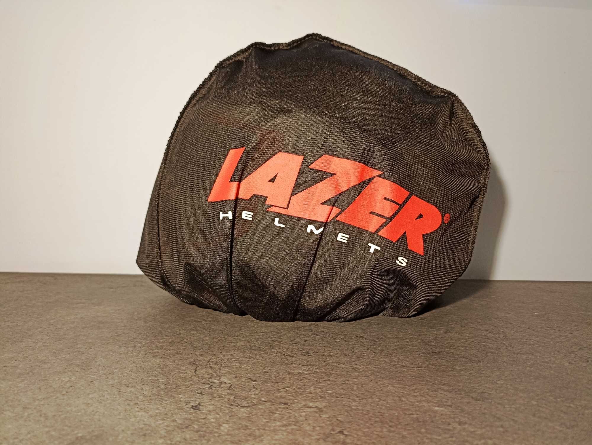Nowy otwarty kask motocyklowy - LAZER - LZR - biały połysk - rozm. XL