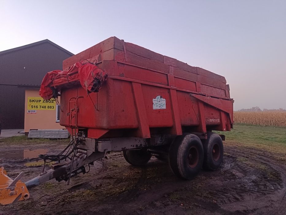 Przyczepa skorupa Brimont 16.5t joskin Pronar oś skrętna wł.hydralika