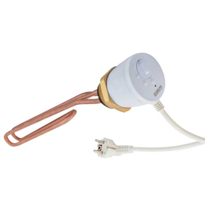 Grzałka Miedziana z termostatem 2000W 30cm 230V