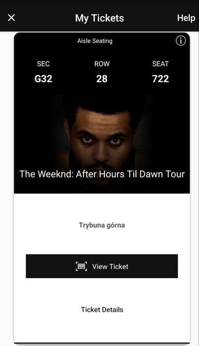 Квиток на концерт The weeknd