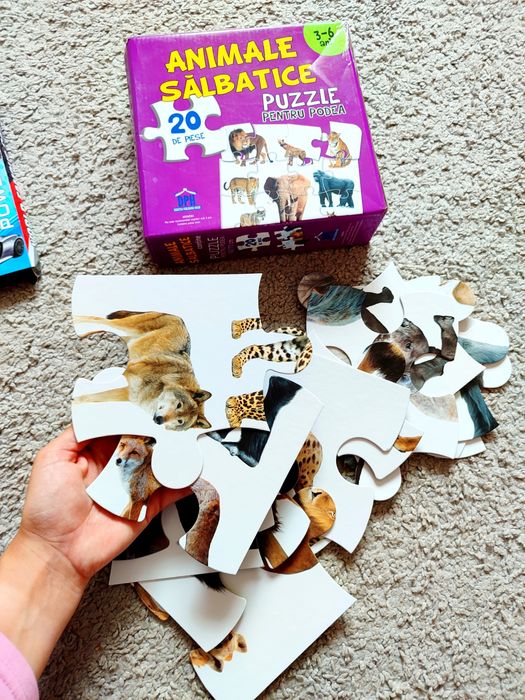 Мега великі пазли, розвиваючі ігри, великі пазли