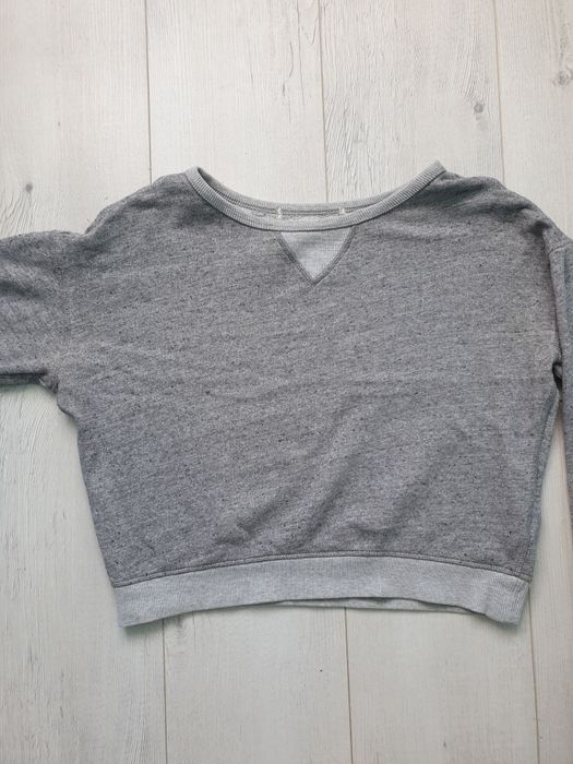 Szara bluza h&m w stylu croptop