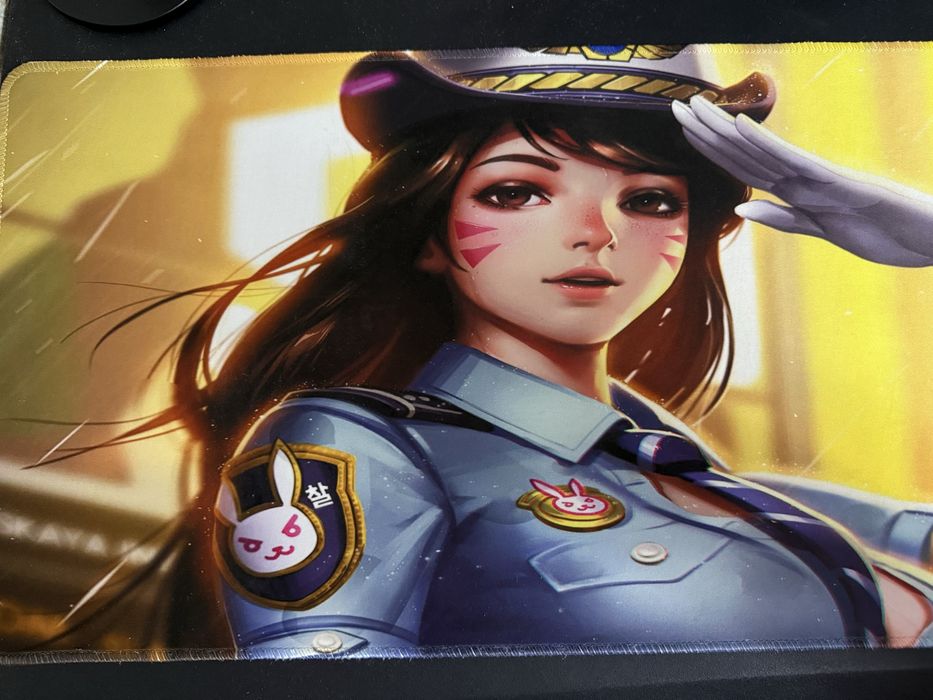 Ігровий килимок D.Va Overwatch 78×30 см — великий, яскравий, як новий