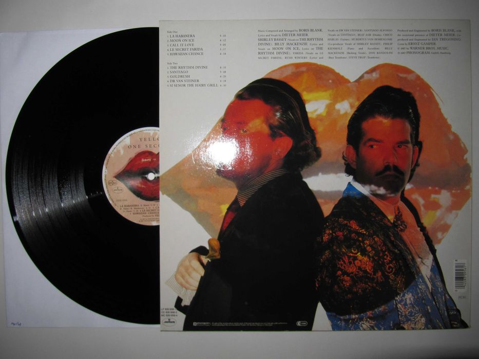 YELLO - One Second - 1987 *Оригинал (NM/NM) *PDO Pressing - Пластинка