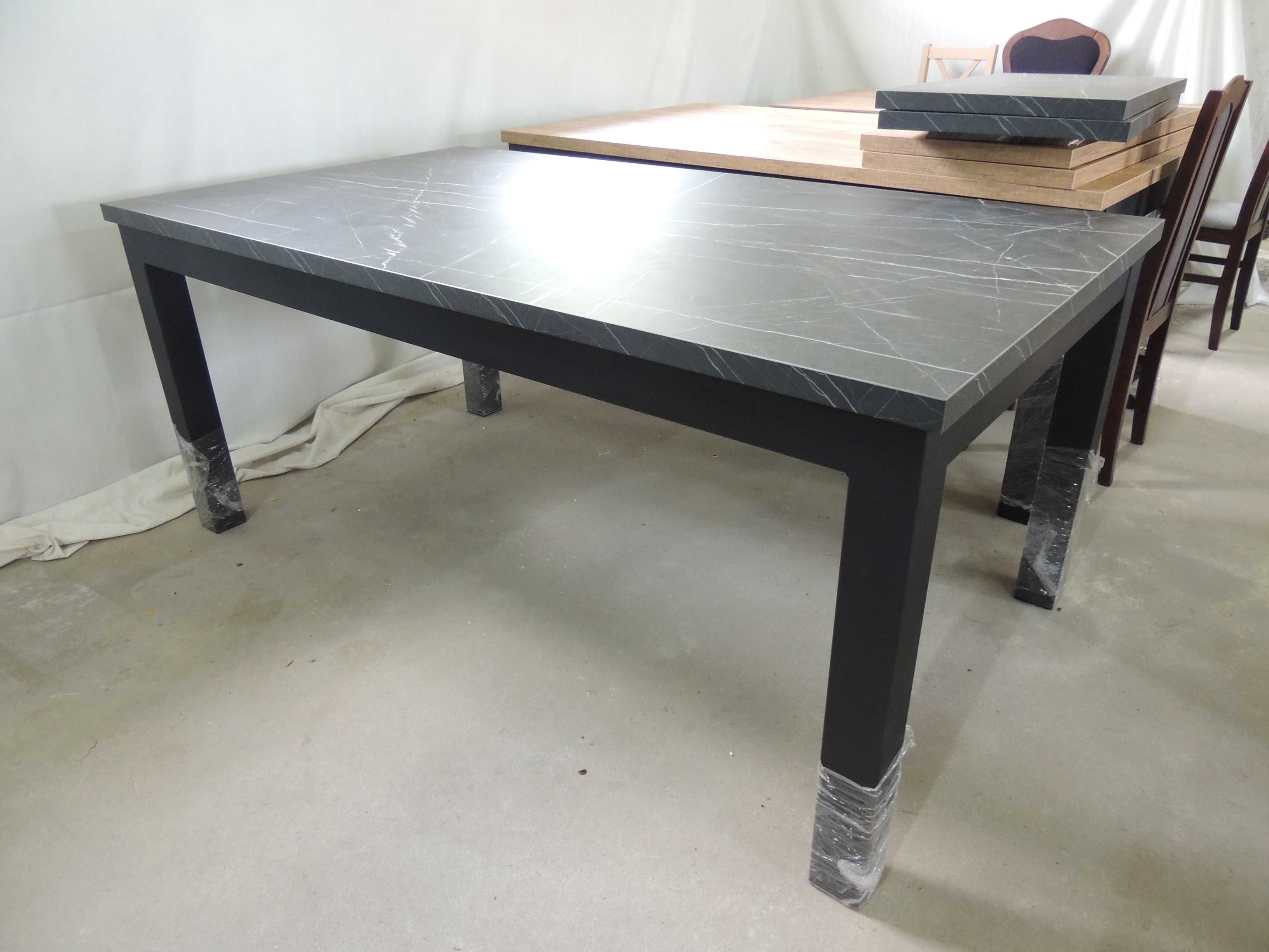 Stół Rozkładany LOFT industrialny 180-270x90 (2x45 Dostawki)   EGGER