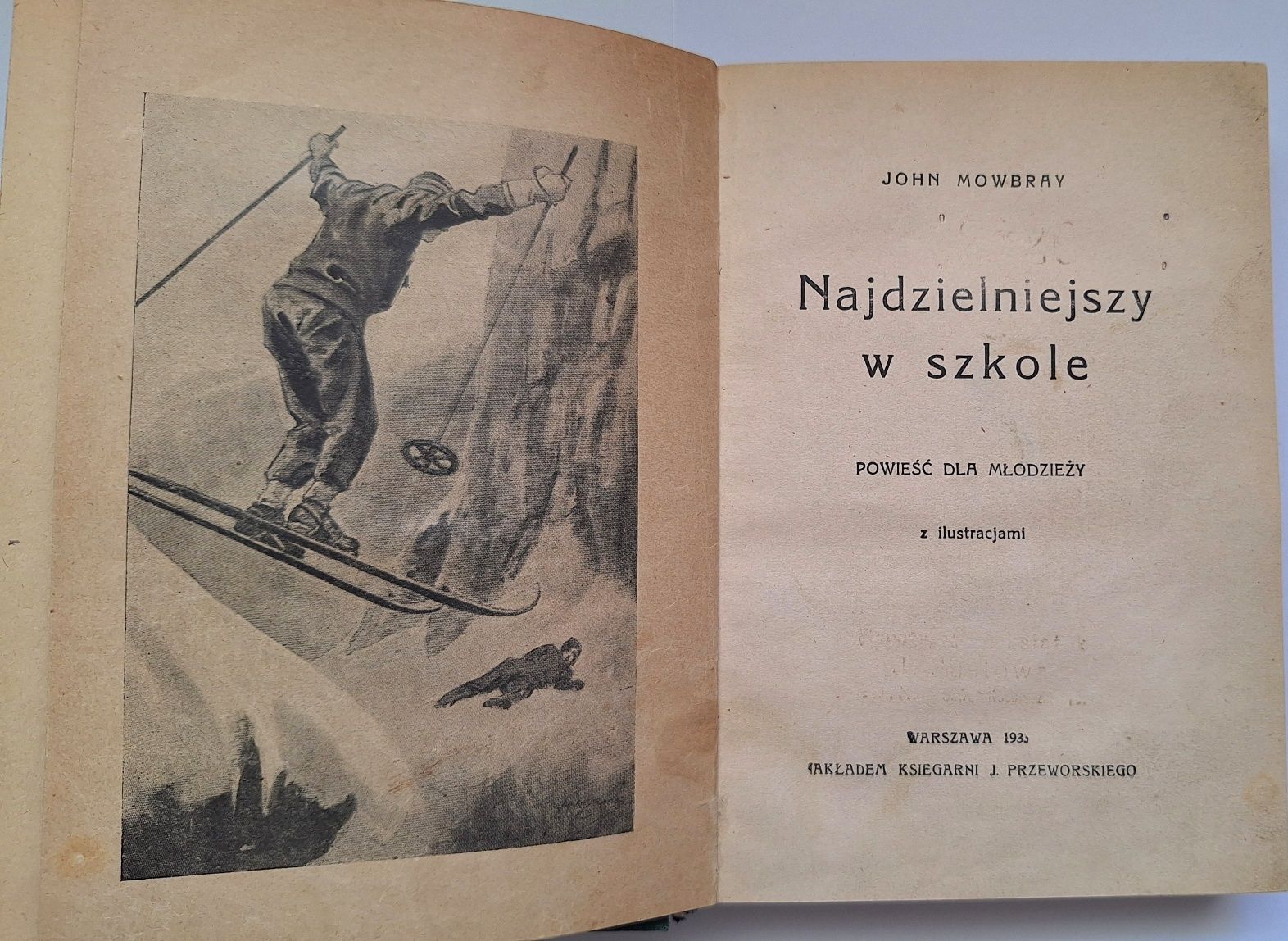Najdzielniejszy w szkole, John Mowbray - powieść dla młodzieży, 1939 r