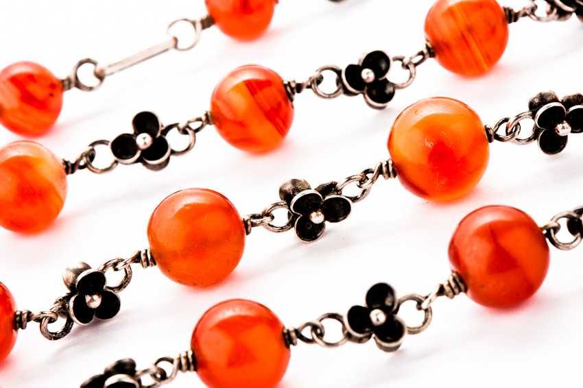 Długi Warszawski Srebrny Naszyjnik - 92,39g - ORNO - KRAKÓW