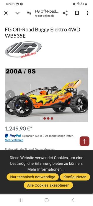 RC FG 1:5 Petrol Buggy Harm Baja Arrma HPI Carson Rovan 8S