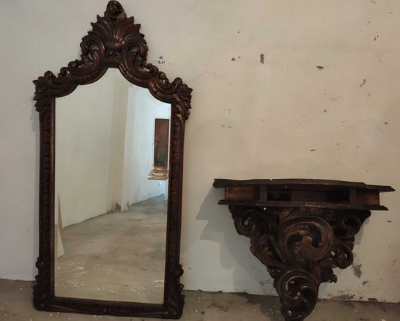Credência e Espelho Renascença Italiana