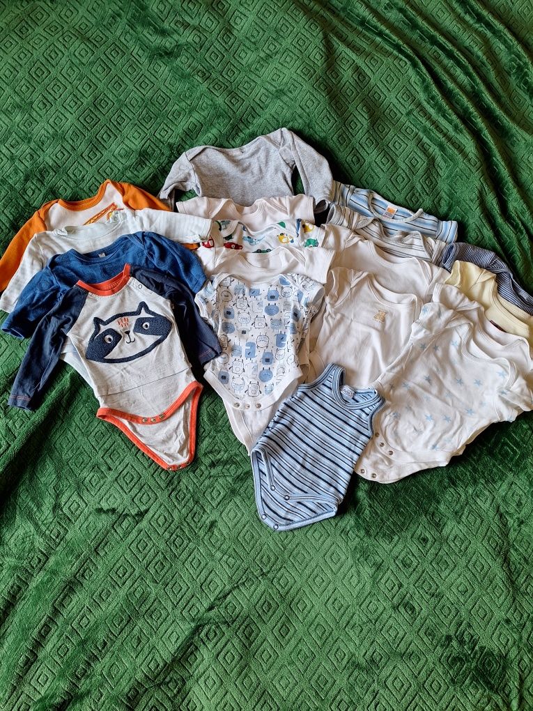 Mix paka ubrań body dla chłopca 56-62