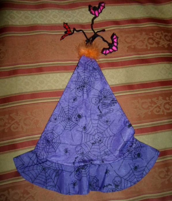 карнавальный костюм накидка Ведьма Колдунья  на 5-7 лет