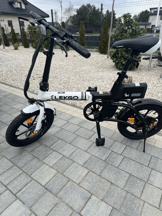 Rower elektryczny składany HITWAY bardzo lekki bateria wyjmowana