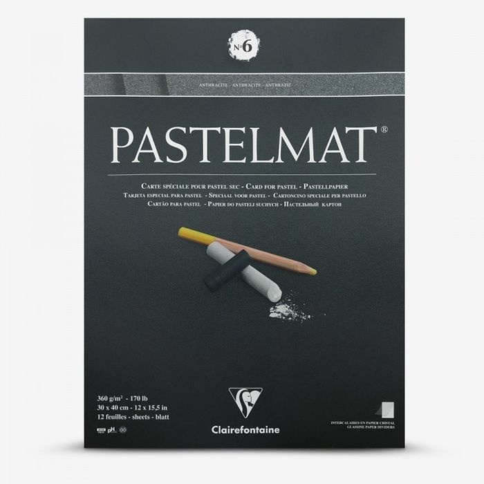 Папір для пастелі Pastelmat 30×40см #6 антрацит