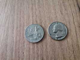 Moneta quarter dollar liberty G.Washington 1776/96r (2sztuki)