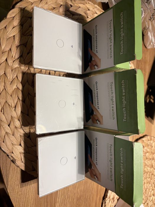 Włącznik światła szklany 3szt. Smart Tuya WiFi – NOWE!